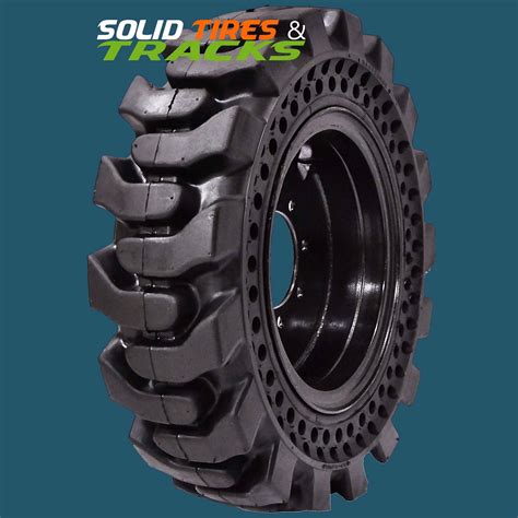 foam tires for skid steer|solid rubber skid loader tires.